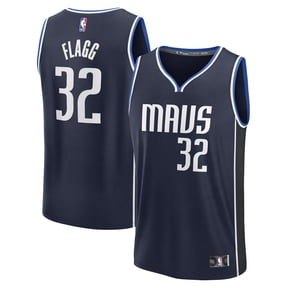 Men's Fanatics Cooper Flagg Navy Dallas Mavericks 2025 NBA Draft First Round Pick Fast Break Replica Jersey - Statement