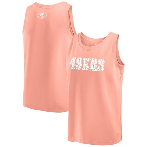 Men's Fanatics Coral San Francisco 49ers Elements Tank Top