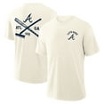 thumbnail image 1 of Men's Fanatics Cream Atlanta Braves Nostalgia Stadium Slub T-Shirt, 1 of 3