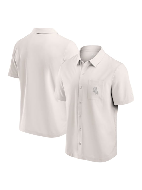 Men's Fanatics Cream Chicago White Sox Front Office Button-Up Shirt