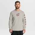 thumbnail image 1 of Men's Fanatics Cream Cleveland Cavaliers Crossover Collection Ball Screen Action Premium Long Sleeve T-Shirt, 1 of 5