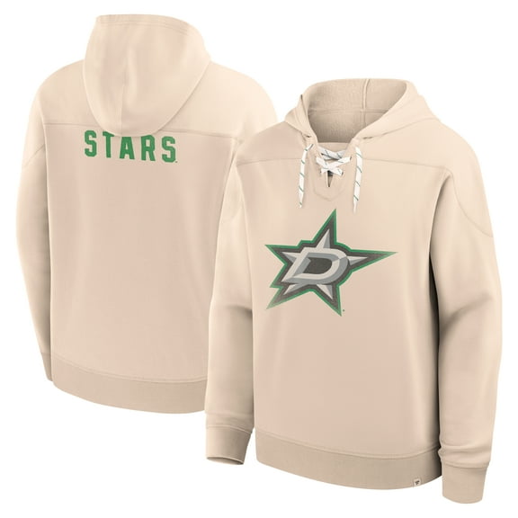 Men's Fanatics Cream Dallas Stars Vintage Hoodie