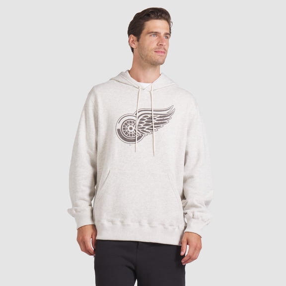 Men's Fanatics Cream Detroit Red Wings Made in Canada Pullover Hoodie
