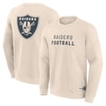 thumbnail image 1 of Men's Fanatics Cream Las Vegas Raiders Elements Future Ground Lettering Pullover Sweatshirt, 1 of 3