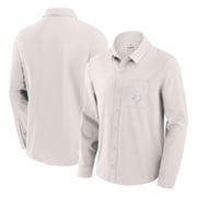 Mens Fanatics Cream Minnesota Vikings Front Office Long Sleeve Button-Up Shirt