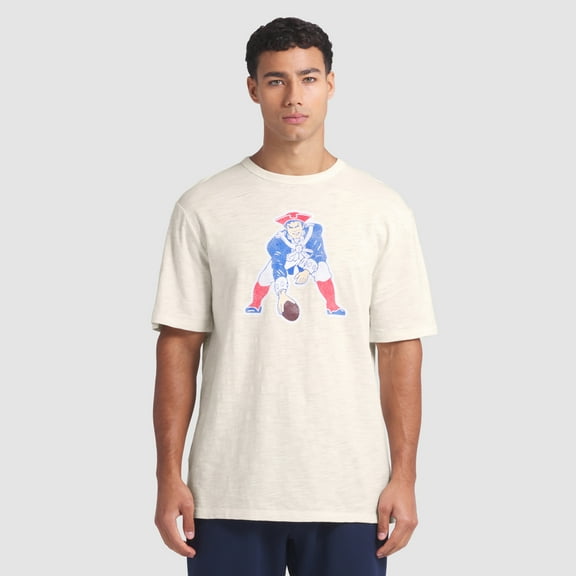 Men's Fanatics  Cream New England Patriots Slub T-Shirt