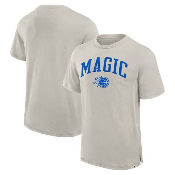 Men's Fanatics Cream Orlando Magic Crossover Collection Pull Up Jumper Shot Premium T-Shirt