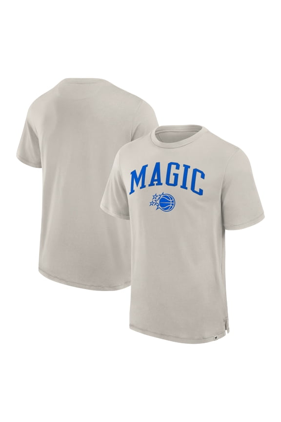 Men's Fanatics Cream Orlando Magic Crossover Collection Pull Up Jumper Shot Premium T-Shirt