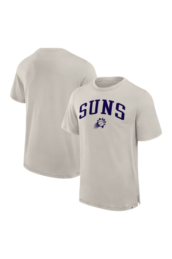 Men's Fanatics Cream Phoenix Suns Crossover Collection Pull Up Jumper Shot Premium T-Shirt