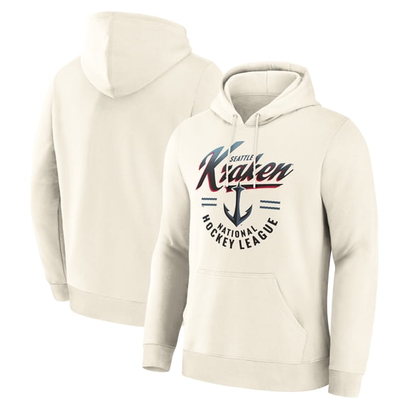 Men's Fanatics Cream Seattle Kraken Legacy Hoodie