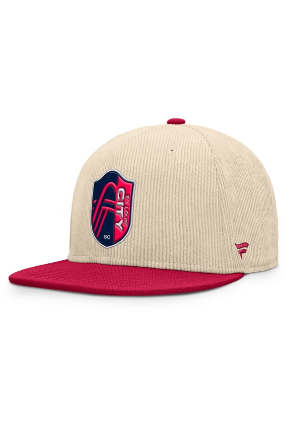 Men's Fanatics Cream St. Louis City SC Tempo Corduroy Snapback Hat