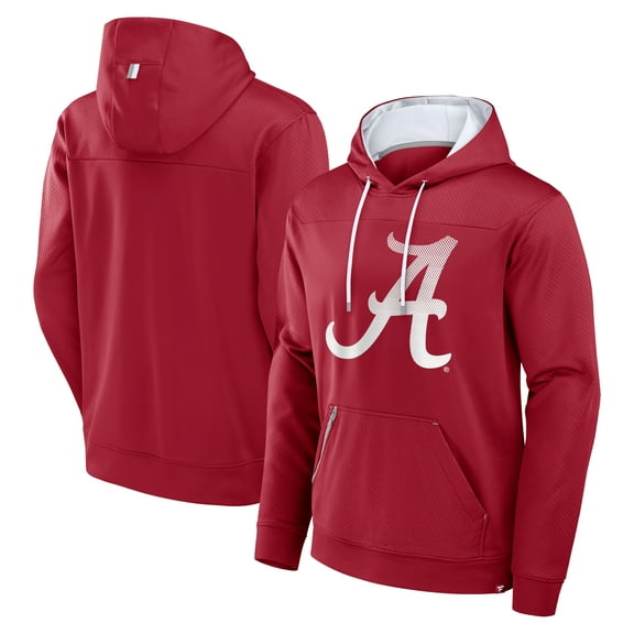 Men's Fanatics Crimson Alabama Crimson Tide Defender Dot Faded Primary Pullover Hoodie