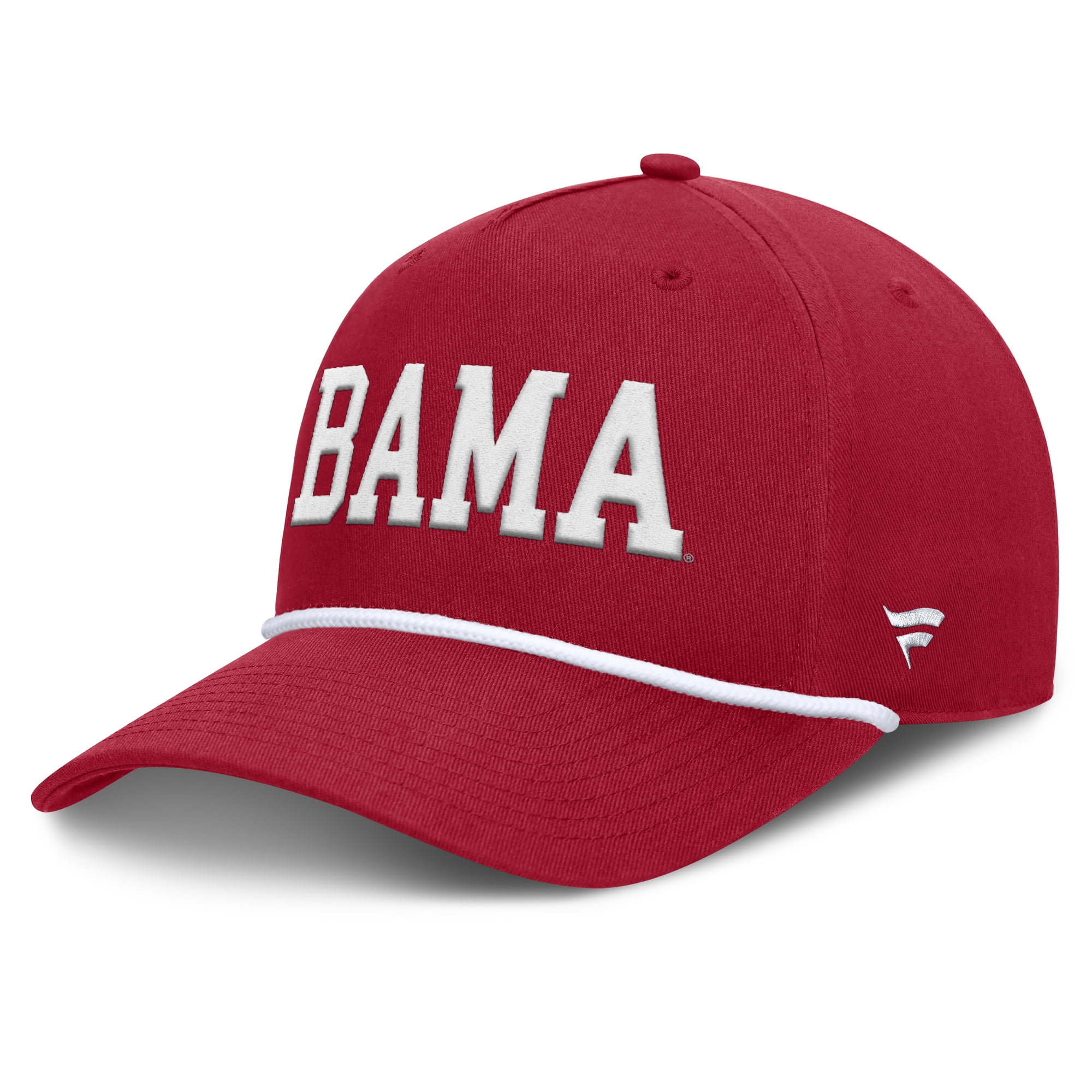 Men's Fanatics  Crimson Alabama Crimson Tide Foul Ball Rope Adjustable Hat