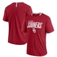thumbnail image 1 of Men's Fanatics Crimson Oklahoma Sooners Defender Fade Slant T-Shirt, 1 of 3