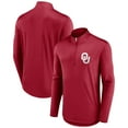thumbnail image 1 of Men's Fanatics Crimson Oklahoma Sooners Tough Minded Quarter-Zip Top, 1 of 3