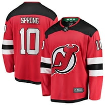 Men's Fanatics Daniel Sprong Red New Jersey Devils Home Breakaway Jersey