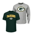 thumbnail image 1 of Men's Fanatics  Dark Green/Heather Gray Green Bay Packers Big & Tall 2-Pack T-Shirt Set, 1 of 1