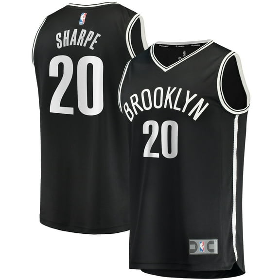 Men's Fanatics Day'Ron Sharpe Black Brooklyn Nets Fast Break Replica Jersey - Icon Edition