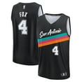 thumbnail image 1 of Men's Fanatics De'Aaron Fox Black San Antonio Spurs 2025/26 City Edition Fast Break Jersey, 1 of 5