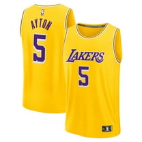 Men's Fanatics Deandre Ayton Gold Los Angeles Lakers Fast Break Replica Player Jersey - Icon Edition