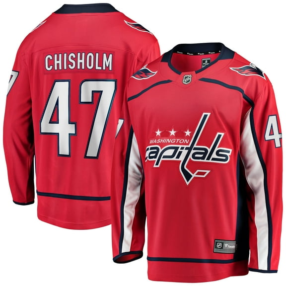 Men's Fanatics Declan Chisholm Red Washington Capitals Home Breakaway Jersey