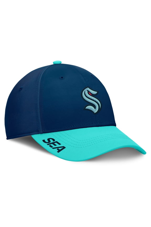 Men's Fanatics Deep Sea Blue/Light Blue Seattle Kraken Authentic Pro Rink Flex Hat
