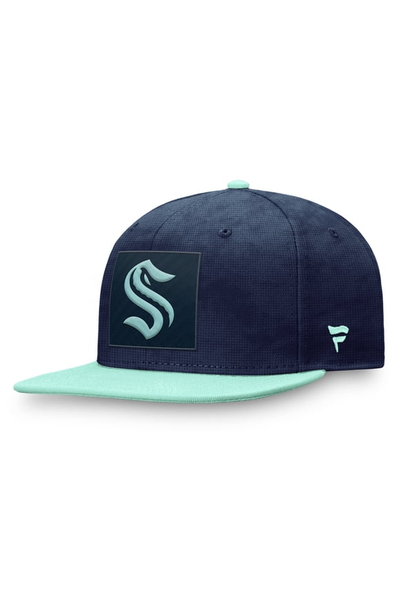 Men's Fanatics  Deep Sea Blue/Light Blue Seattle Kraken Authentic Pro Rink Snapback Hat