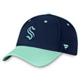 thumbnail image 1 of Men's Fanatics  Deep Sea Blue/Light Blue Seattle Kraken Authentic Pro Rink Two-Tone Flex Hat, 1 of 4