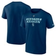 thumbnail image 1 of Men's Fanatics  Deep Sea Blue Seattle Kraken Authentic Pro Core Primary T-Shirt, 1 of 3