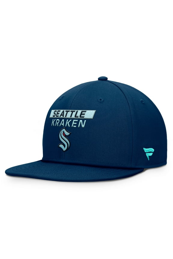 Men's Fanatics Deep Sea Blue Seattle Kraken Authentic Pro Prime Snapback Hat