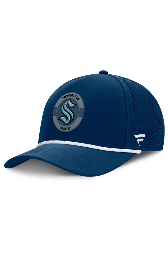 Men's Fanatics Deep Sea Blue Seattle Kraken Authentic Pro Rink Adjustable Hat