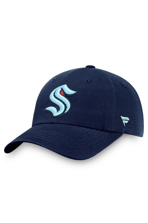 Men's Fanatics  Deep Sea Blue Seattle Kraken Core Primary Logo Adjustable Hat
