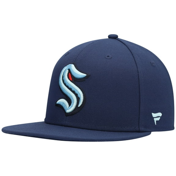 Men's Fanatics Deep Sea Blue Seattle Kraken Primary Logo Snapback Hat