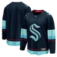 thumbnail image 1 of Men's Fanatics Deep Sea Blue Seattle Kraken Home Breakaway Jersey, 1 of 3