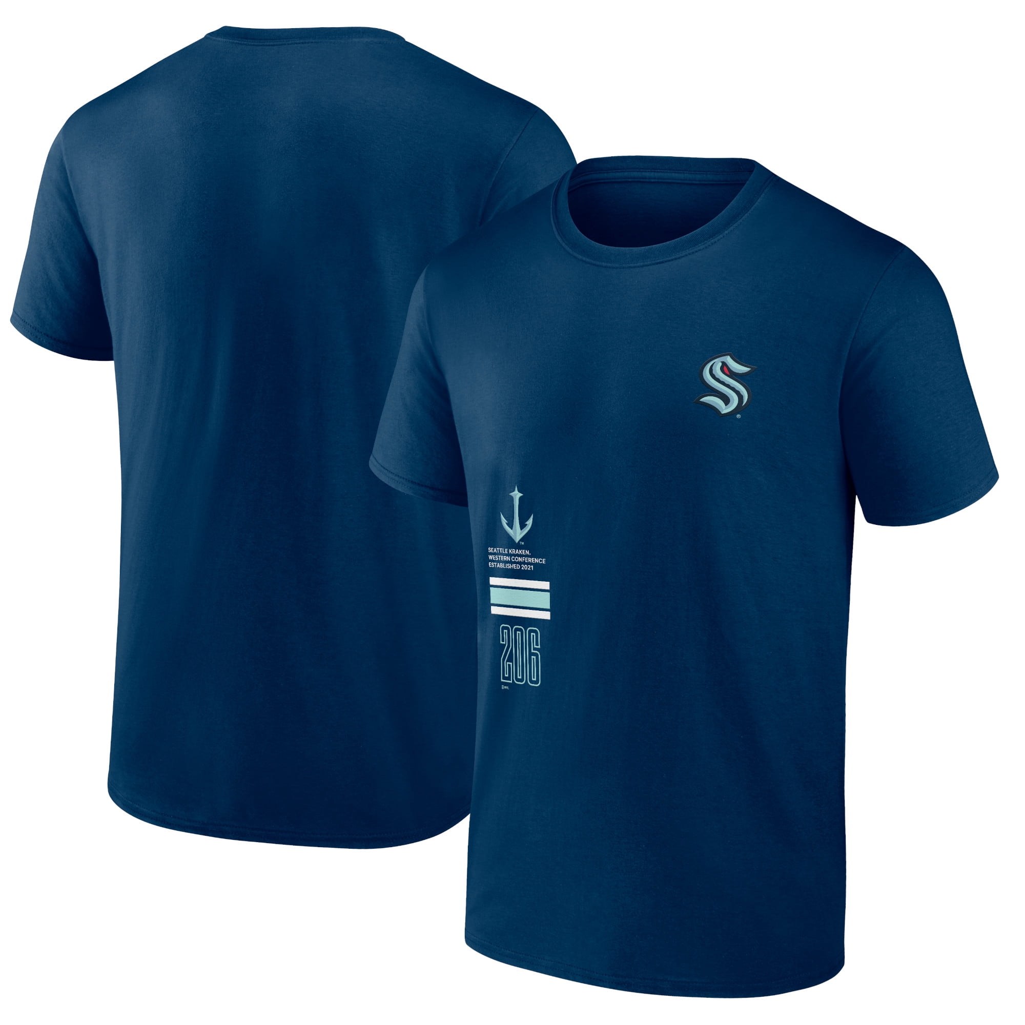 Men's Fanatics Deep Sea Blue Seattle Kraken Represent T-Shirt - Walmart.com