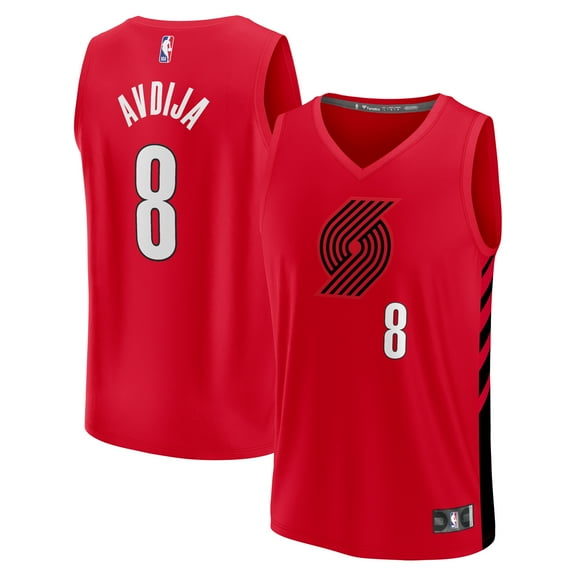 Men's Fanatics Deni Avdija Red Portland Trail Blazers Fast Break Player Jersey - Statement Edition