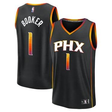 Men's Fanatics Devin Booker Black Phoenix Suns Fast Break Replica Player Jersey - Statement Edition