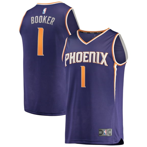 Men's Fanatics Devin Booker Purple Phoenix Suns Fast Break Replica Jersey - Icon Edition