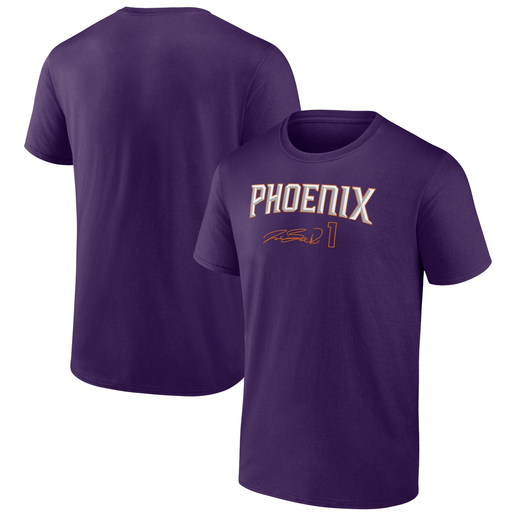 Men's Fanatics Devin Booker Purple Phoenix Suns Name & Number T-Shirt -  Walmart.com