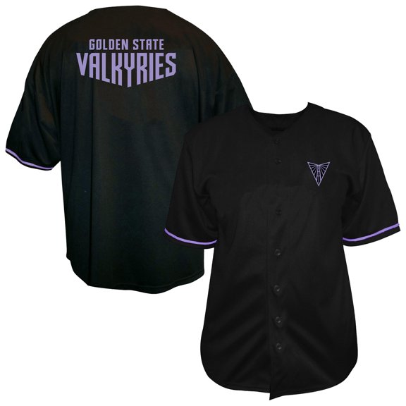 Men's Fanatics  Eclipse Black Golden State Valkyries Big & Tall Full-Button Fashion Jersey