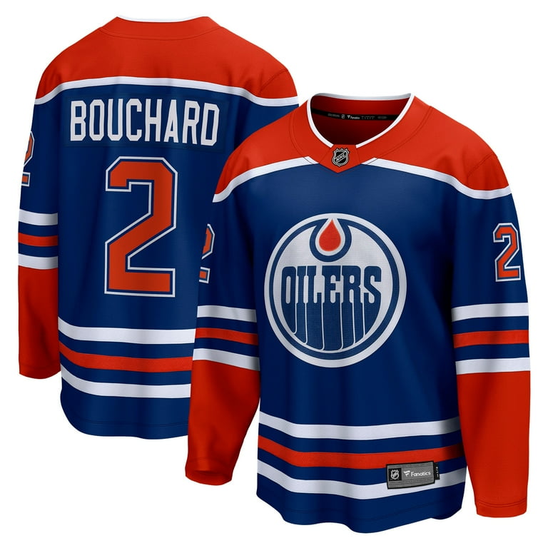 Men s Fanatics Evan Bouchard Royal Edmonton Oilers Home Breakaway Player Jersey Walmart