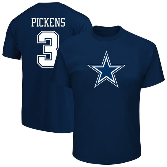 Men's Fanatics George Pickens Navy Dallas Cowboys Big & Tall Player Name & Number T-Shirt