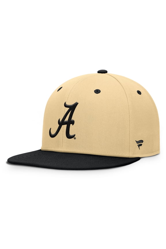 Men's Fanatics Khaki/Black Alabama Crimson Tide Balance Fitted Hat