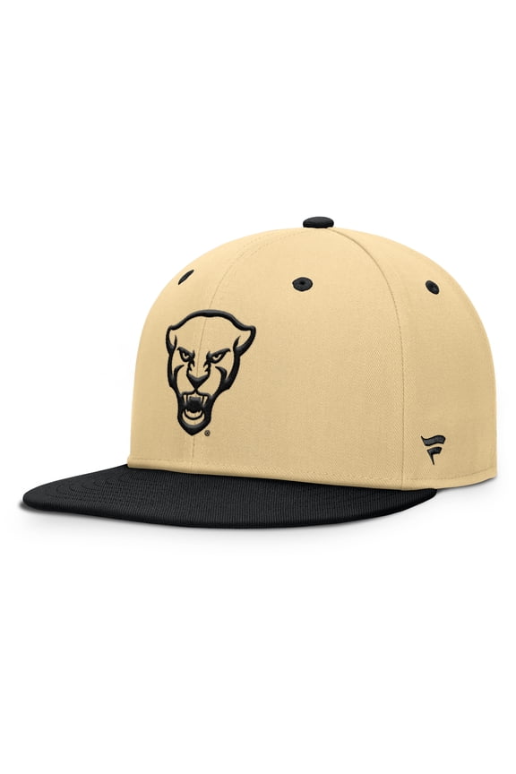 Men's Fanatics Khaki/Black Pitt Panthers Balance Fitted Hat