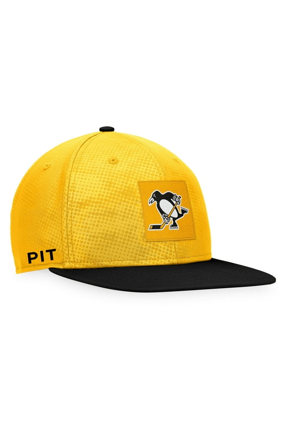 Men's Fanatics Gold/Black Pittsburgh Penguins Authentic Pro Alternate Logo Snapback Hat