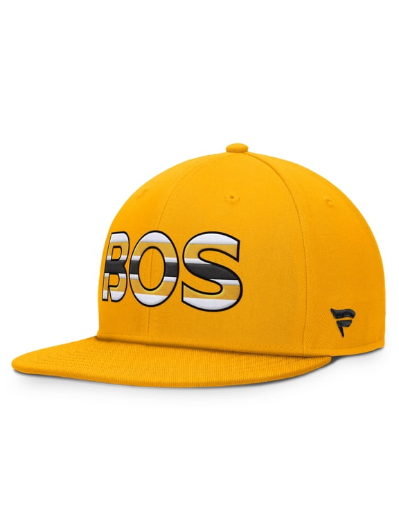 Men's Fanatics Gold Boston Bruins Authentic Pro Team Rink Snapback Hat