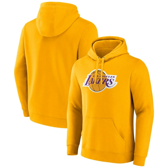 Men's Fanatics Gold Los Angeles Lakers Primary Logo Pullover Hoodie