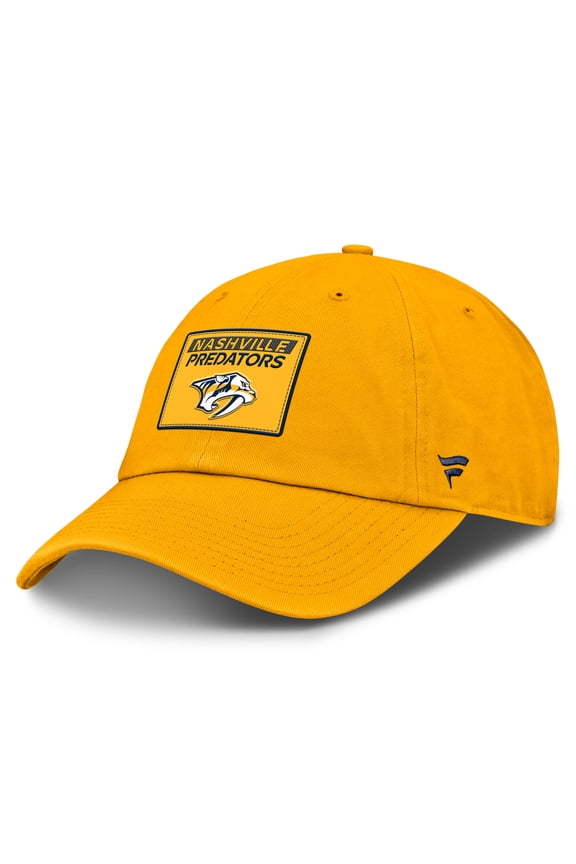 Men's Fanatics Gold Nashville Predators Authentic Pro Prime Adjustable Hat