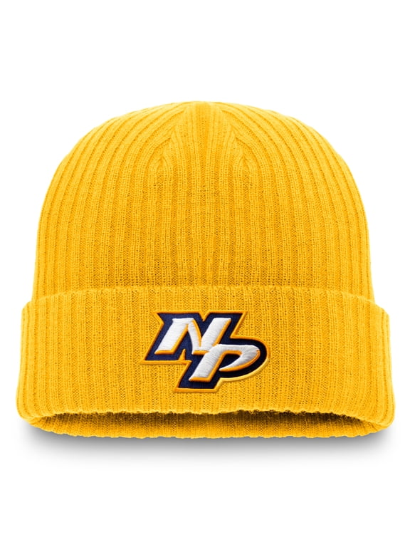 Men's Fanatics Gold Nashville Predators Component Cuffed Knit Hat