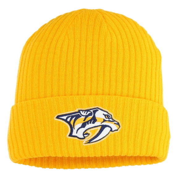 Men's Fanatics  Gold Nashville Predators Logo Cuffed Knit Hat